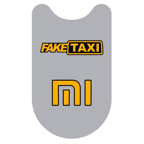 Xiaomi roller matrica Fake taxi (szürke, első talprész)