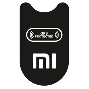   Xiaomi roller matrica GPS protected (fekete, első talprész)
