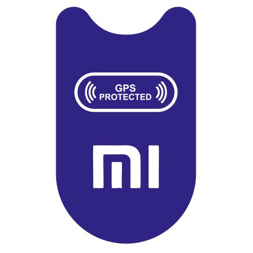 Xiaomi roller matrica GPS protected (kék, első talprész)