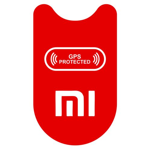 Xiaomi roller matrica GPS protected (piros, első talprész)