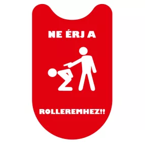   Xiaomi roller matrica Ne érj a rolleremhez (piros, első talprész)