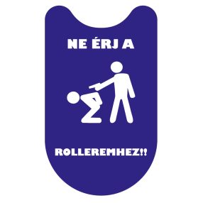   Xiaomi roller matrica Ne érj a rolleremhez (kék, első talprész)