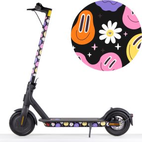 Xiaomi Roller Matrica Trippy Smiley Fekete (Mid Szett)