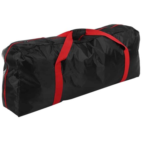 Roller hordozó táska (fekete, piros szíjjal)