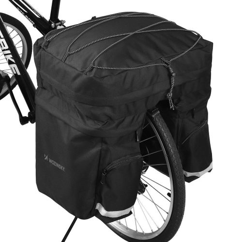 Kerékpár táska (csomagtartóra, 60 literes, Wozinsky WBB13BK)