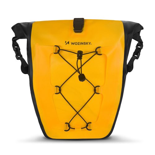 Kerékpár táska (csomagtartóra, sárga, 25 literes, Wozinsky WBB24YE)