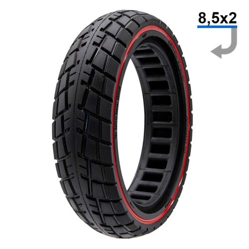 Xiaomi M365 solid tire V3 (off road, red, 8.5x2-6.1)