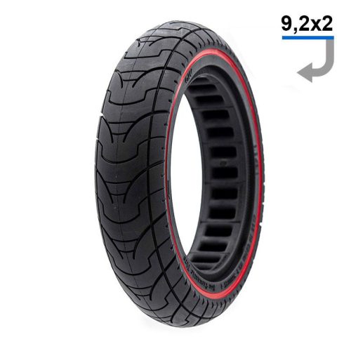 Xiaomi M365 scooter solid tire V3 (9.2x2-6.1, red)