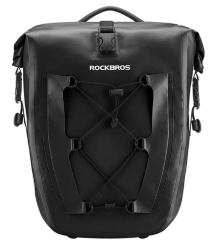 Pannier bag for bicycle (25 litres, black, Rockbros 30140022003)