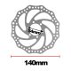 Brake disc (140 mm, 6 bolt)