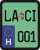 License plate sticker for scooter (LACI-001)