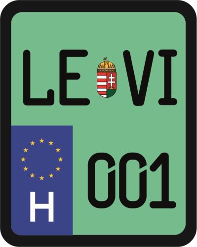 License plate sticker for scooter (LEVI-001)