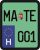 License plate sticker for scooter (MATE-001)
