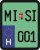 License plate sticker for scooter (MISI-001)