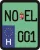 License plate sticker for scooter (NOEL-001)