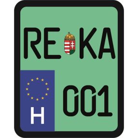 Rendszám matrica rollerre (REKA-001)