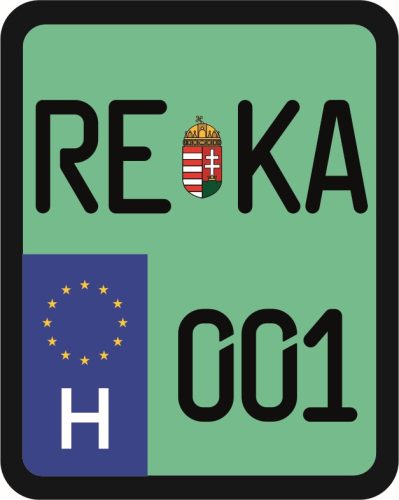 License plate sticker for scooter (REKA-001)