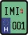 License plate sticker for scooter (IMI-001)