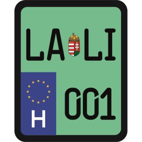 License plate sticker for scooter (LALI-001)