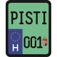 License plate sticker for scooter (PISTI-001)