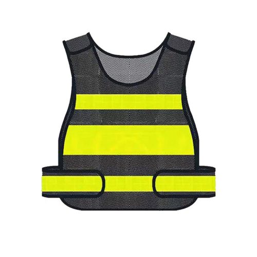 Mesh material, reflective visibility vest (neon, Velcro)