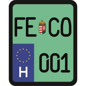 License plate sticker for scooter (FECO-001)