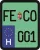 License plate sticker for scooter (FECO-001)