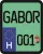 License plate sticker for scooter (GABOR-001)
