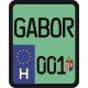 Rendszám matrica rollerre (GABOR-001)