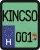 License plate sticker for scooter (KINCSO-001)