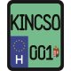 Rendszám matrica rollerre (KINCSO-001)