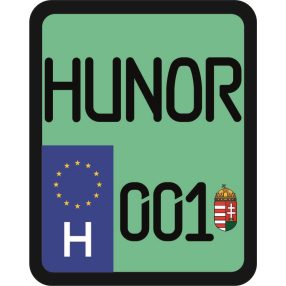 License plate sticker for scooter (HUNOR-001)