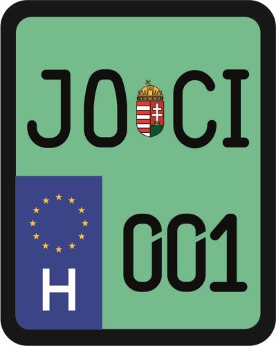 License plate sticker for scooter (JOCI-001)