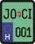 License plate sticker for scooter (JOCI-001)