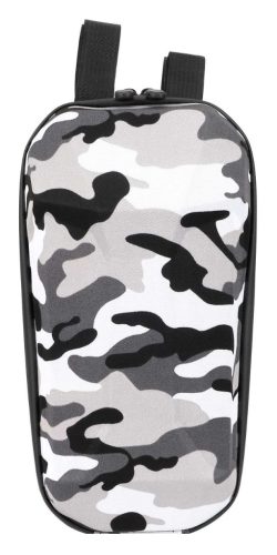 Scooter bag (handlebar mountable, gray camouflage, 3 liters)