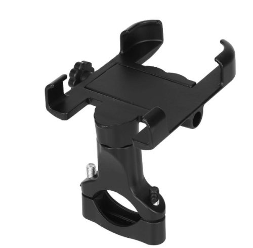 Phone holder for scooter (alloy, 360 degree rotatable, black)