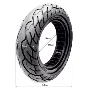   Roller tömör gumi 10x2.5-6.1-B34 (V3, Nedong, fekete, városi)