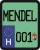 License plate sticker for scooter (MENDEL-001)
