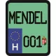 License plate sticker for scooter (MENDEL-001)
