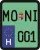 License plate sticker for scooter (MONI-001)