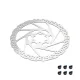 Brake disc (180mm, 6-bolt, wavy edge, 44 mm hole spacing)