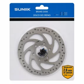   Brake disc (140 mm, 6-bolt, 48 mm, 2.8 mm, Suniik, circular inner cutout)