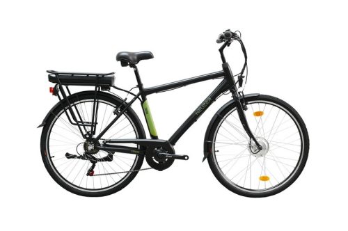 NEUZER ZAGON E-TREKKING (ALU-MXUS-MEREVV.-21") matt fekete/zöld férfi e - kerékpár