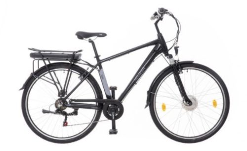 NEUZER ZAGON E-TREKKING (ALU-MXUS-TELESZKÓPOS-19") matt fekete/szürke férfi e - kerékpár